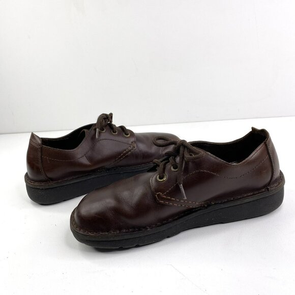 Propet Shoes Mens US Size 9.5 Brown Leather Orthopedic Oxford Comfort Sneakers - Picture 7 of 9